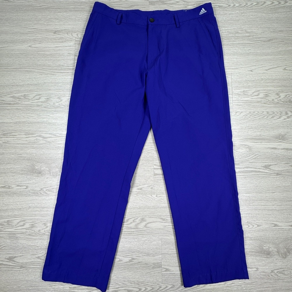 Adidas Mens Pants Adizero‎ Golf Performance Blue 36x32 Lightweight Breathable